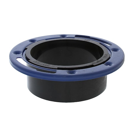 Jones Stephens 4in. ABS Closet Flange with Metal Rings less Knockout C53401